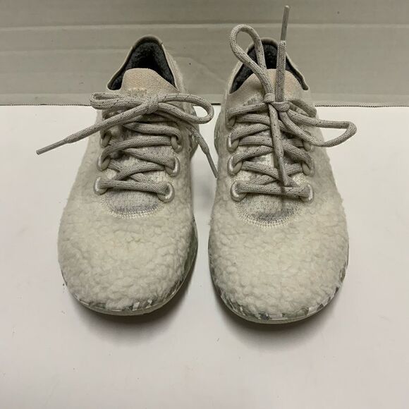 Allbirds Womens  6 Natural White Cloud Pixel Wool Dasher Fluff Sneaker Shoes - Picture 3 of 8